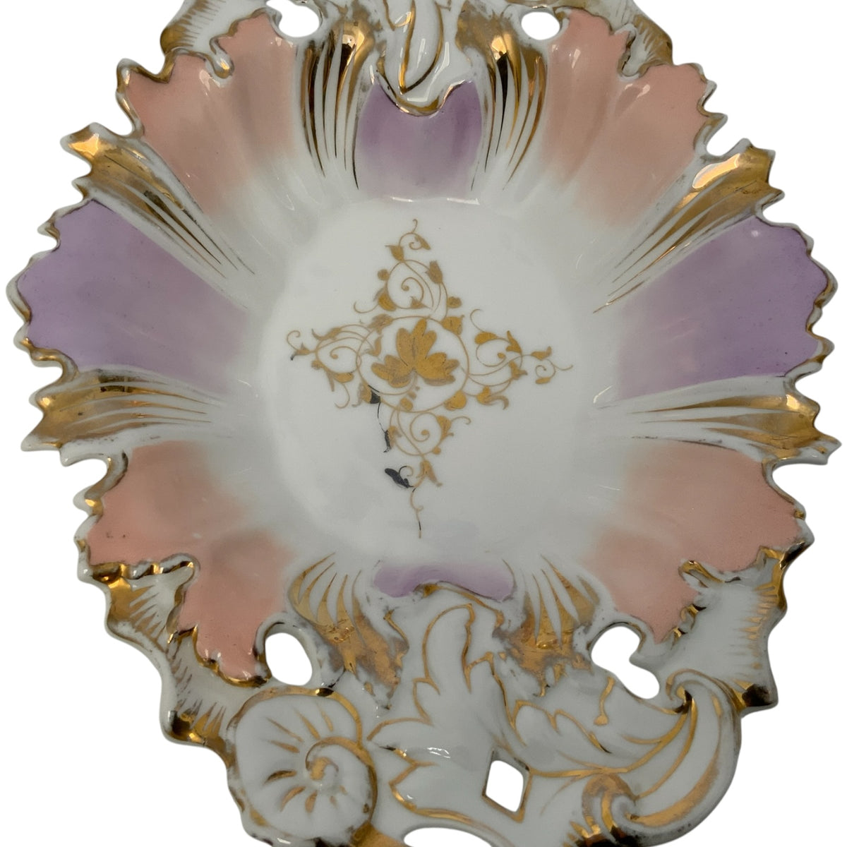 Antique Carl Tielsch C.T. Altwasser Porcelain Rococo Revival Centerpiece Bowl Germany c. 1890–1910