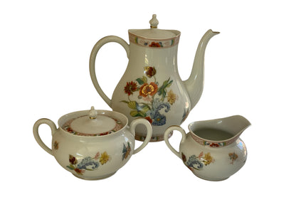 Vintage Haviland Limoges Cathay Coffee Pot Creamer Sugar Set Made in France 1973-1991