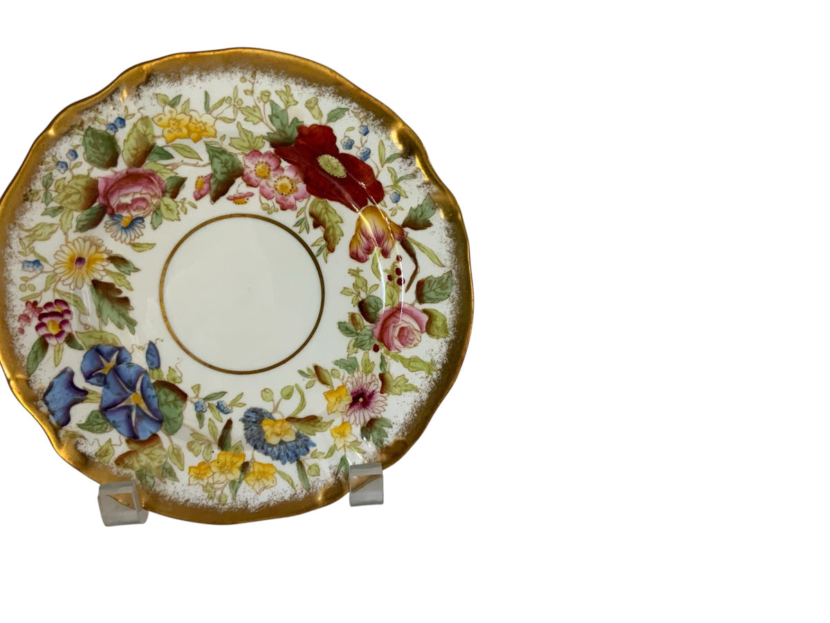 Vintage Hammersley "Queen Anne" Bone China 7" Bread & Butter Plate Made in England 1940s-1950s