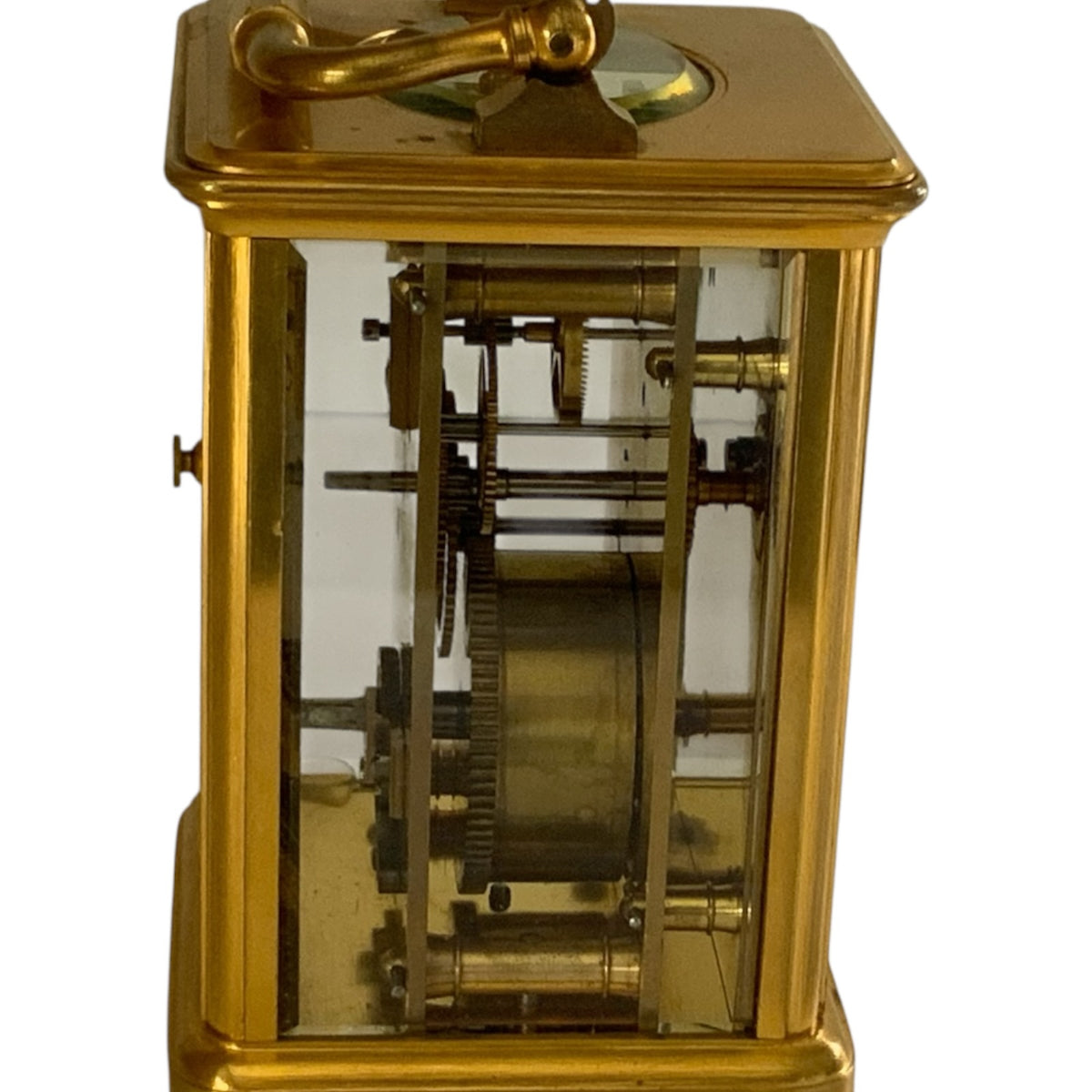 Antique Charles Oudin French Brass Gorge-Cased Timepiece Carriage Clock Paris c1860–1870 NOT TESTED