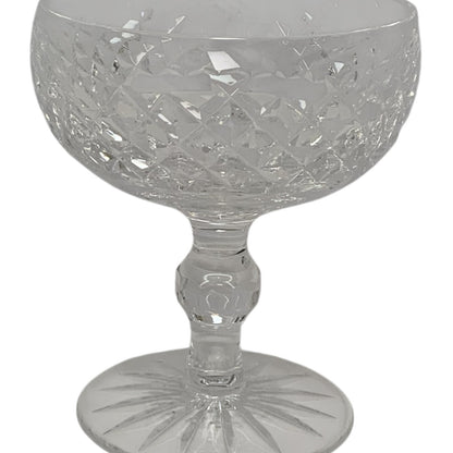 Vintage Waterford Crystal Boyne Cut Foot Champagne Tall Sherbet Glasses Set of 8 Ireland 1968-2017