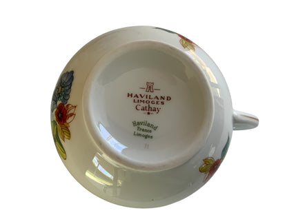 Vintage Haviland Limoges Cathay Coffee Pot Creamer Sugar Set Made in France 1973-1991