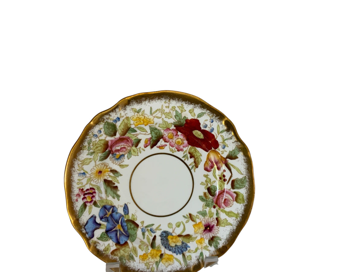 Vintage Hammersley "Queen Anne" Bone China 7" Bread & Butter Plate Made in England 1940s-1950s