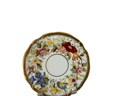 Vintage Hammersley "Queen Anne" Bone China 7" Bread & Butter Plate Made in England 1940s-1950s