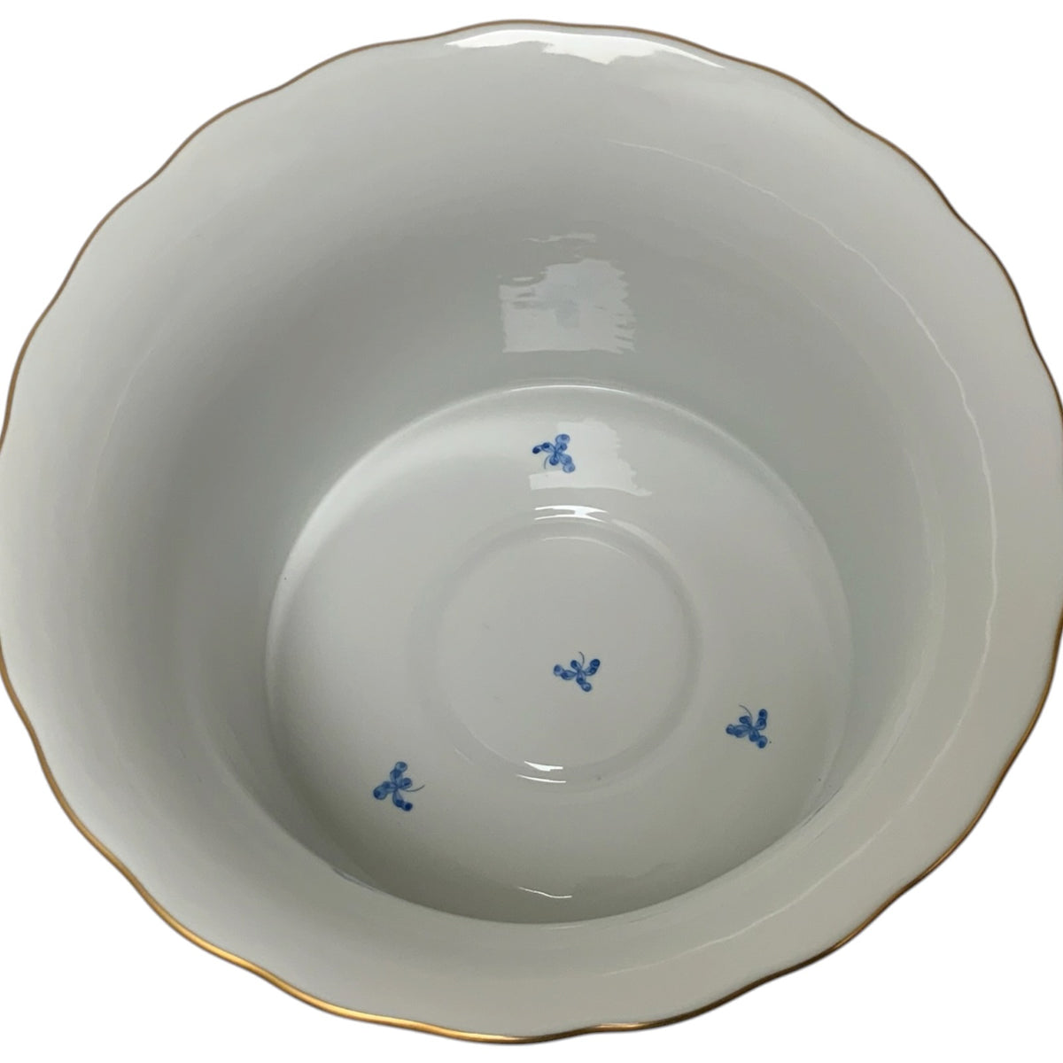Pair of Large Herend Hungary Waldstein Blue #7239 Porcelain Cachepots 1948-1980s