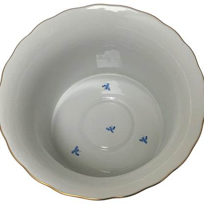 Pair of Large Herend Hungary Waldstein Blue #7239 Porcelain Cachepots 1948-1980s