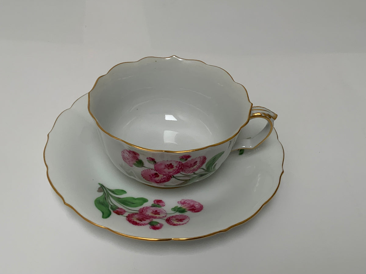Vintage Rare Meissen Pfeiffer Period 25-Piece Multi-Floral Botanical Coffee & Dessert Service First Quality c1924-1934