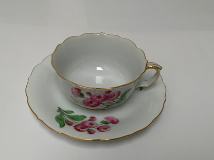 Vintage Rare Meissen Pfeiffer Period 25-Piece Multi-Floral Botanical Coffee & Dessert Service First Quality c1924-1934