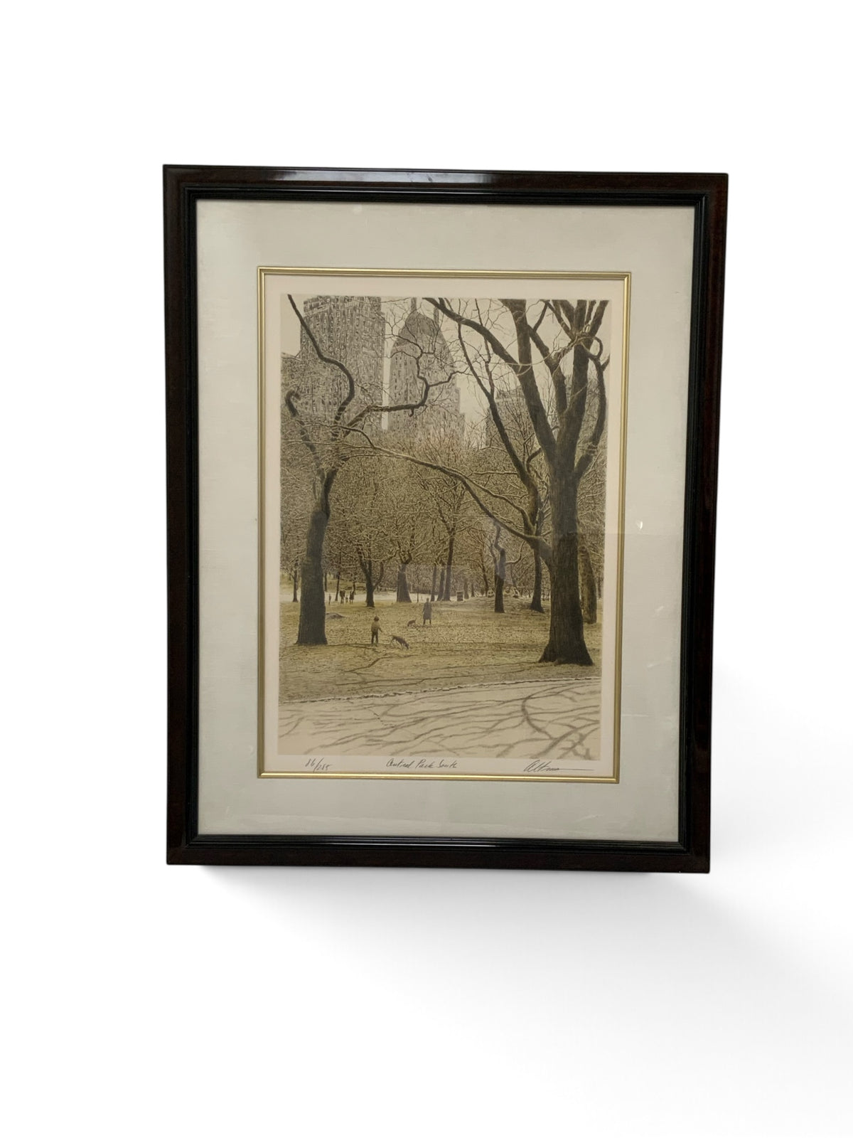 Harold Altman “Central Park South” Signed & Numbered Lithograph 86/285 USA 1985