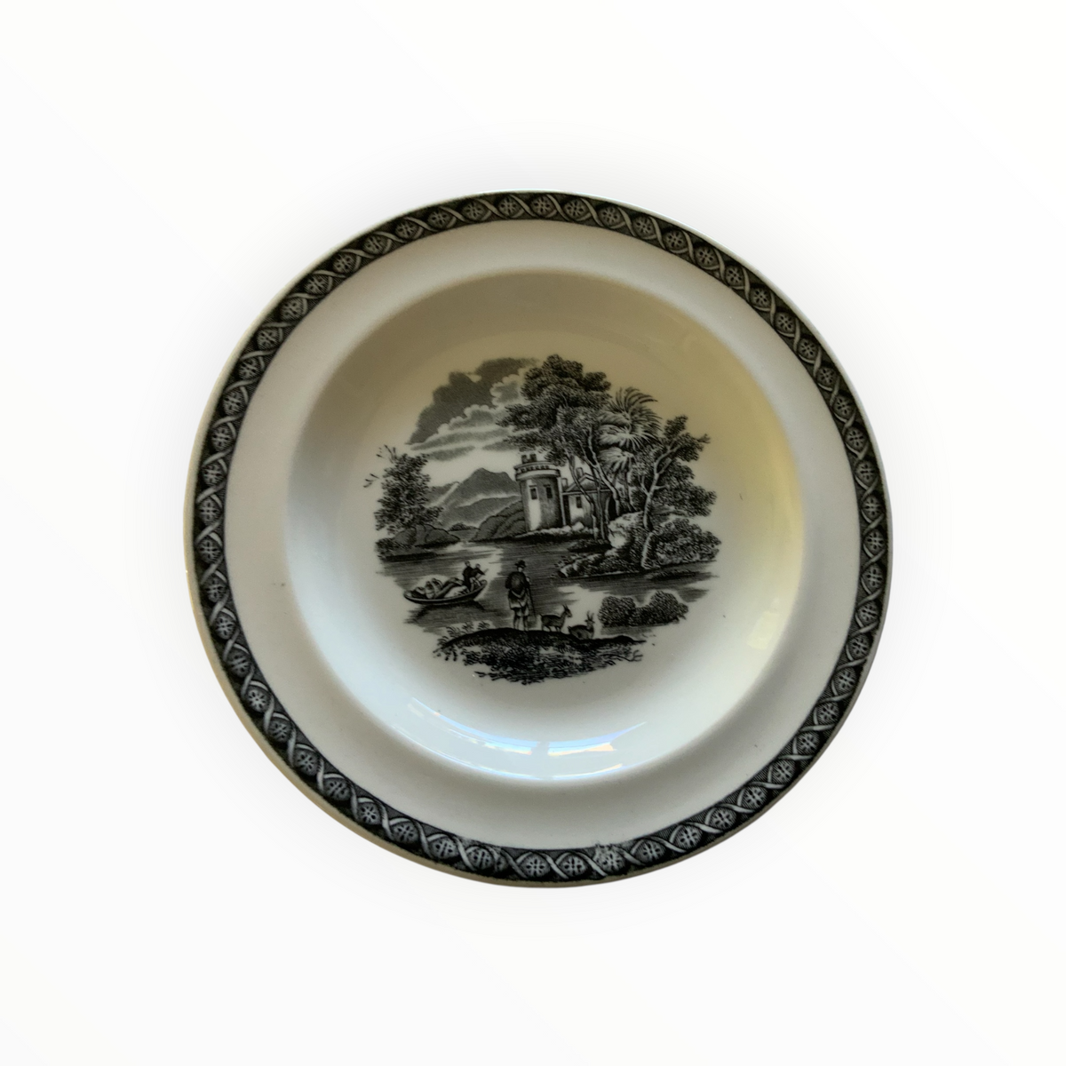 Vintage Wedgwood Lugano Black 51-Piece Dinnerware Set England 1962–1980