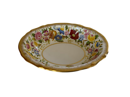 Vintage Hammersley "Queen Anne" Bone China Oval Vegetable Serving Bowl England 1940s-1950s