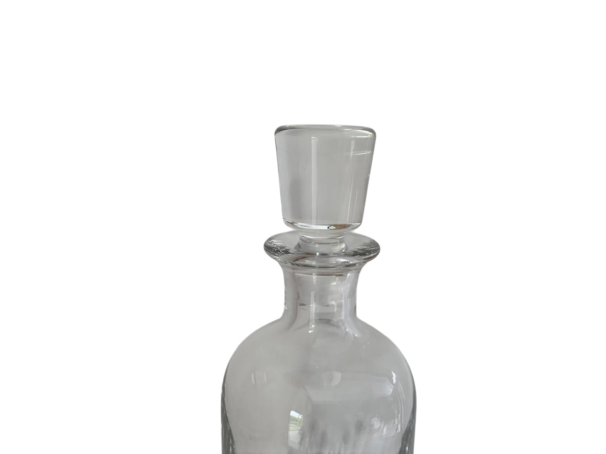 Vintage Baccarat Nancy Large Wine/Spirits Crystal Glass Decanter w/Stopper Made in France 1950s-1970s