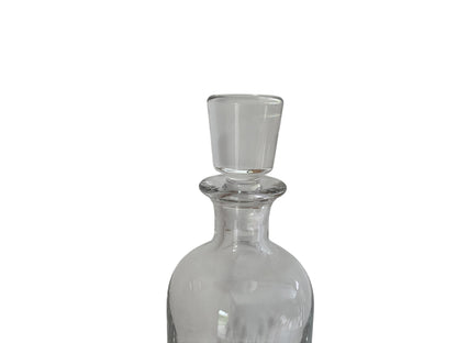 Vintage Baccarat Nancy Large Wine/Spirits Crystal Glass Decanter w/Stopper Made in France 1950s-1970s