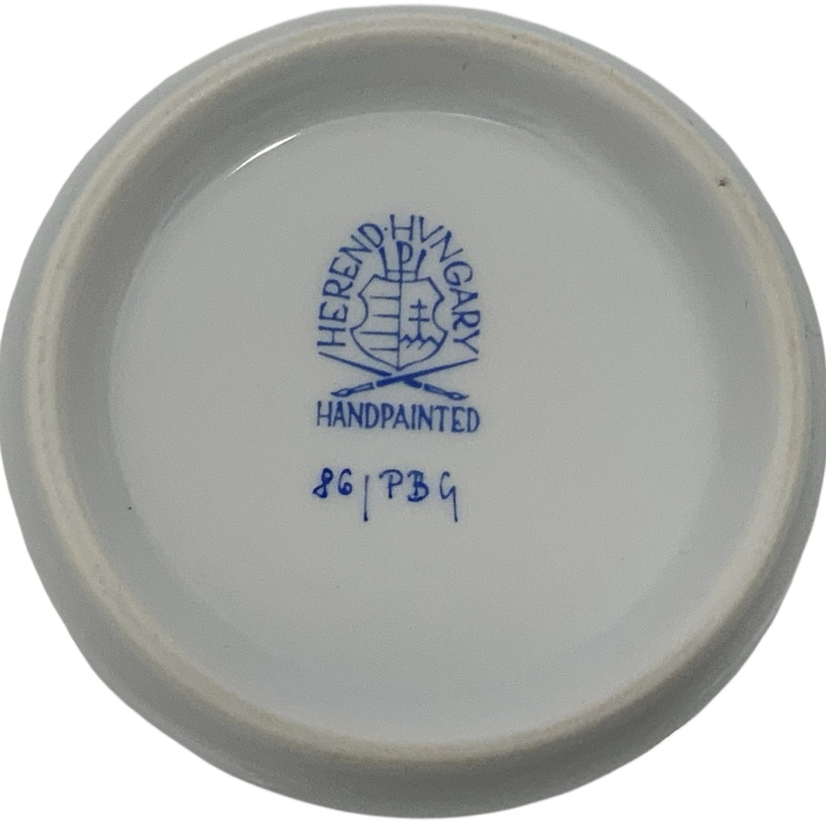 Vintage Herend Hungary Blue Garland PBG Round Covered Vegetable Dish Form 86 c. 1980s