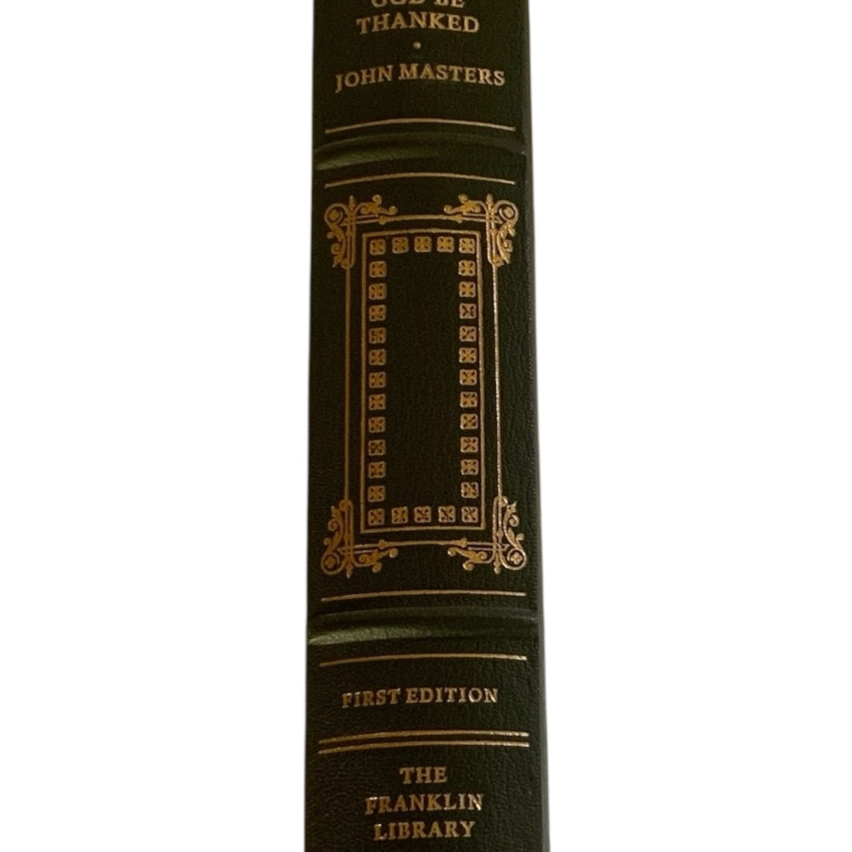 Franklin Mint Limited 1st Edition Full Leather Bound Book John Masters 22K Gilt Moiré 1979 UNREAD