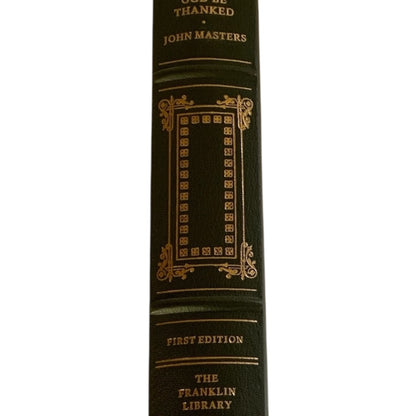 Franklin Mint Limited 1st Edition Full Leather Bound Book John Masters 22K Gilt Moiré 1979 UNREAD