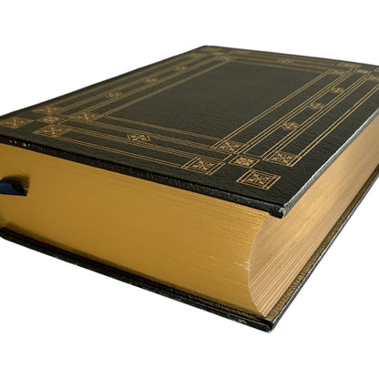 Franklin Mint Limited 1st Edition Full Leather Bound Book Roosevelt & Churchill 22K Gilt Moiré 1976 UNREAD