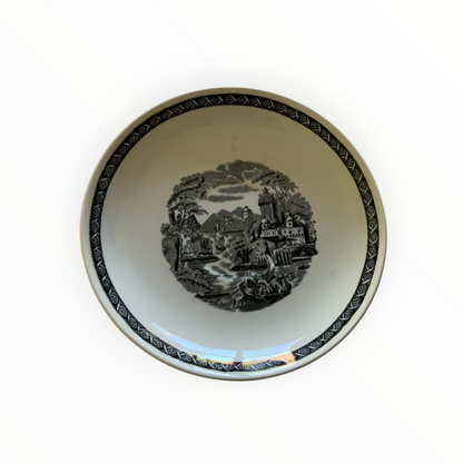Vintage Wedgwood Lugano Black 51-Piece Dinnerware Set England 1962–1980