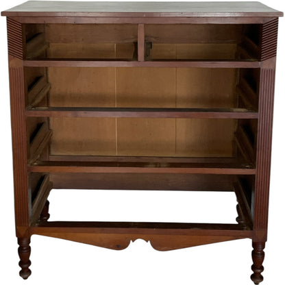 Antique American Federal Sheraton Southern Inlaid Cherry Chest of 5 Drawers USA circa 1815–1825