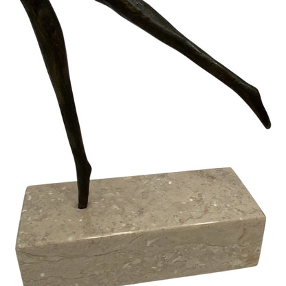 Aharon Bezalel Israeli Modernist Bronze Female Nude Sculpture, Late 1950s–1960s