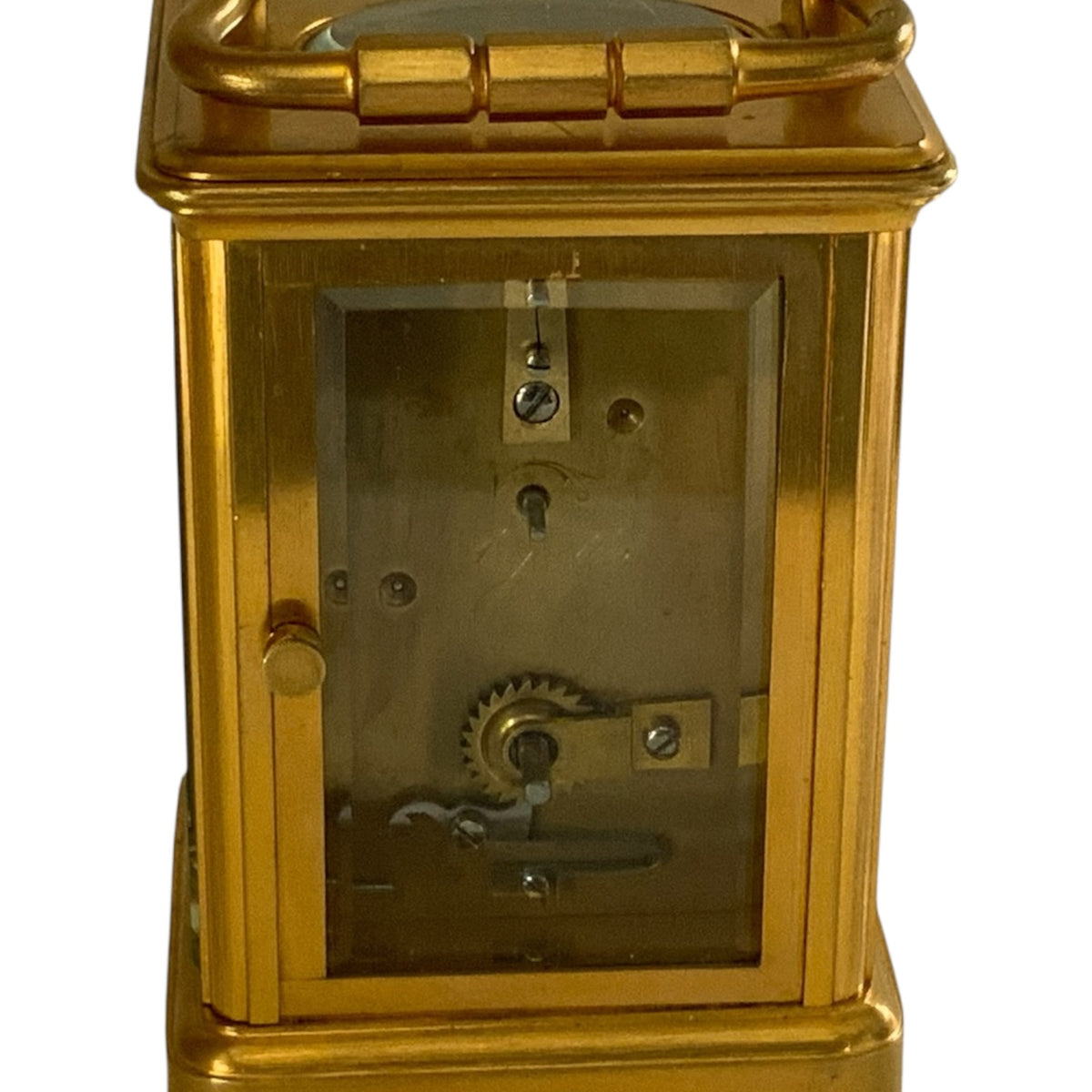 Antique Charles Oudin French Brass Gorge-Cased Timepiece Carriage Clock Paris c1860–1870 NOT TESTED