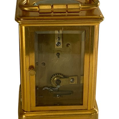Antique Charles Oudin French Brass Gorge-Cased Timepiece Carriage Clock Paris c1860–1870 NOT TESTED