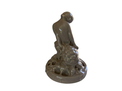 Antique Rookwood Pottery Porcelain Art Deco/Arts & Crafts Faun & Turtle Flower Frog Made in USA 1916