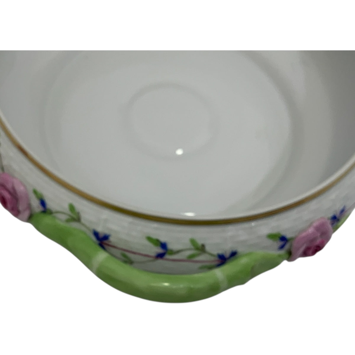 Vintage Herend Hungary Blue Garland PBG Round Covered Vegetable Dish Form 86 c. 1980s