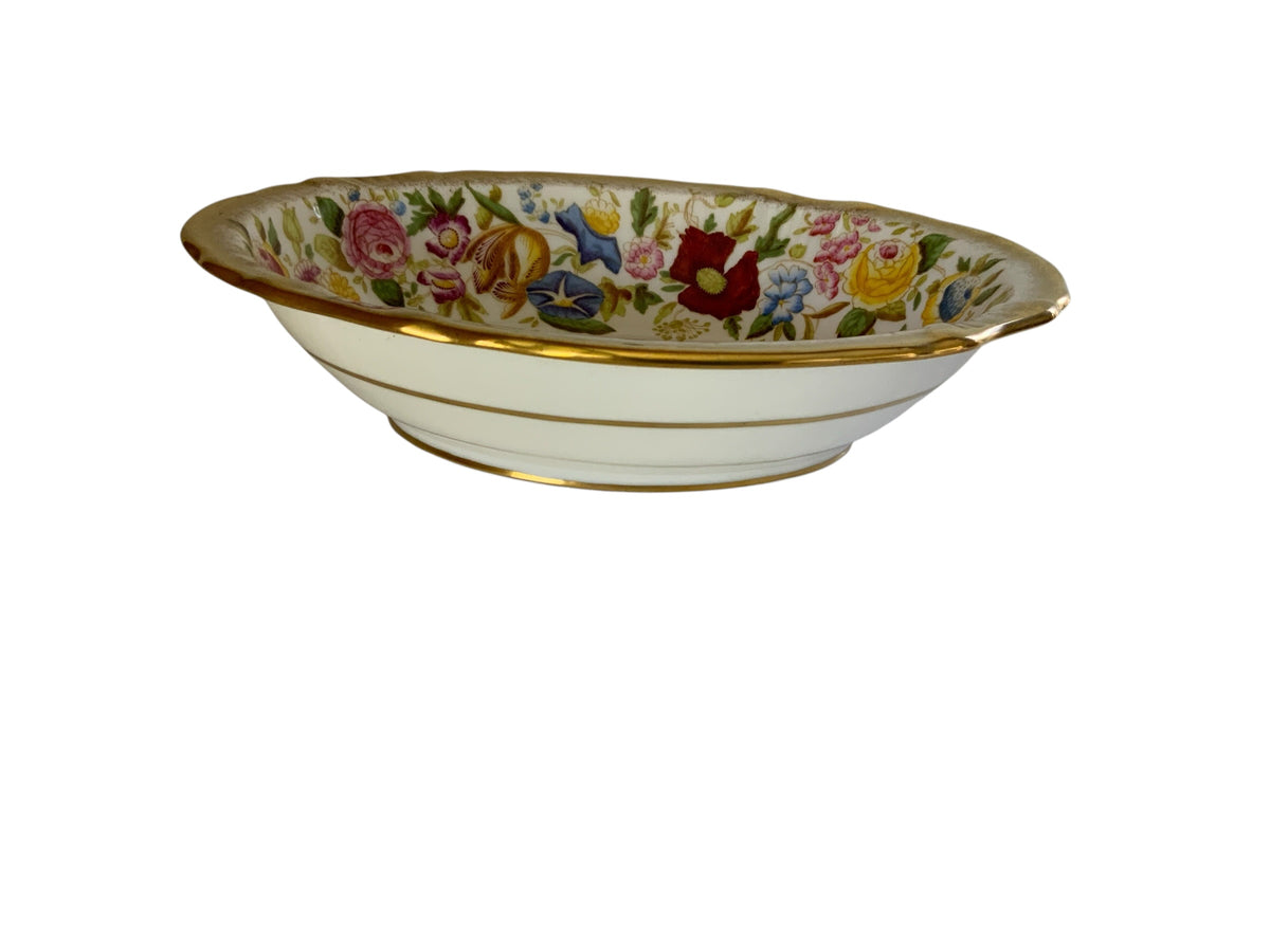 Vintage Hammersley "Queen Anne" Bone China Oval Vegetable Serving Bowl England 1940s-1950s