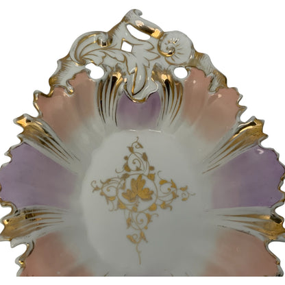 Antique Carl Tielsch C.T. Altwasser Porcelain Rococo Revival Centerpiece Bowl Germany c. 1890–1910