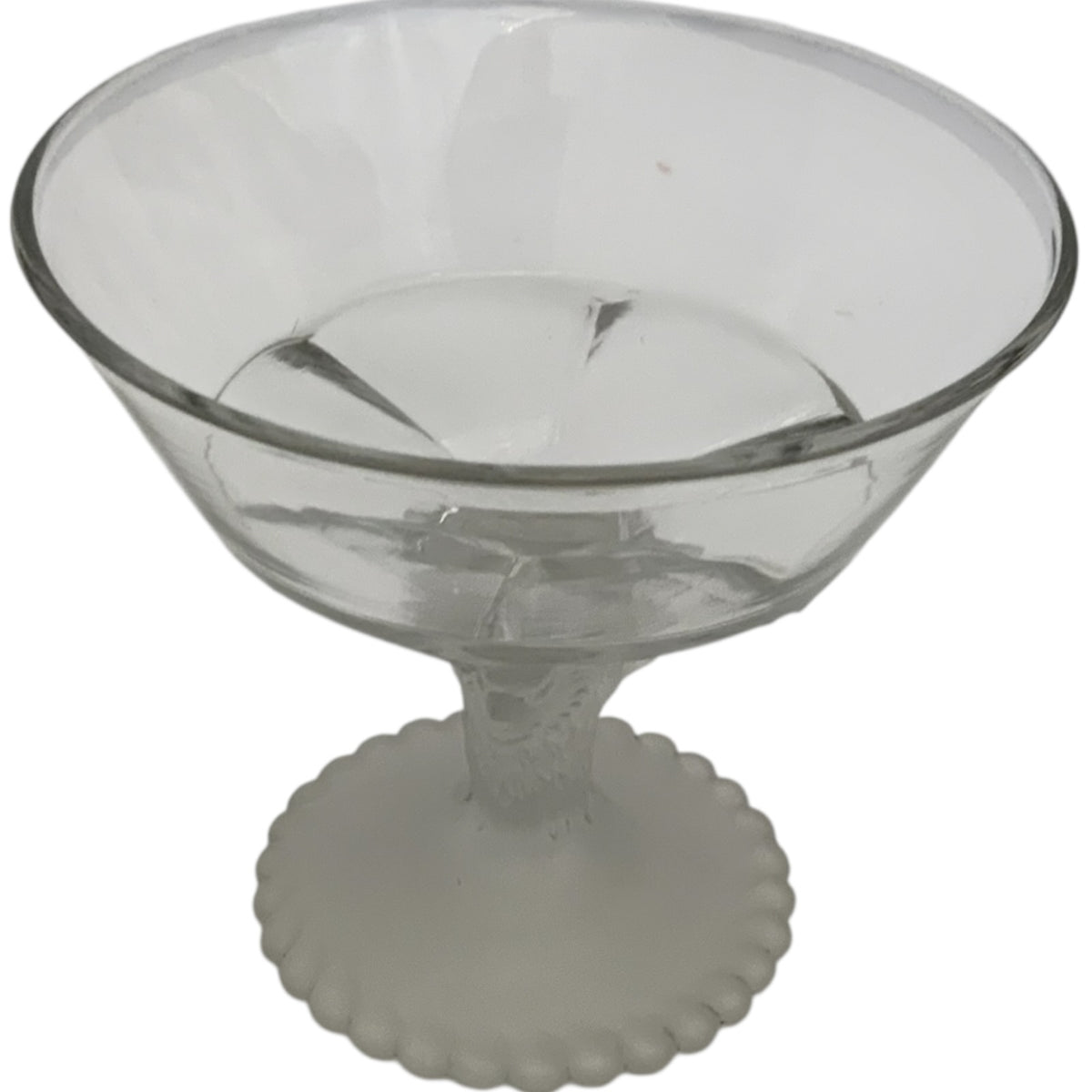 Antique Gillinder & Sons Frosted Lion Pattern Covered Glass Compote 11" America c. 1876–1900