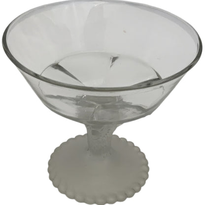 Antique Gillinder & Sons Frosted Lion Pattern Covered Glass Compote 11" America c. 1876–1900