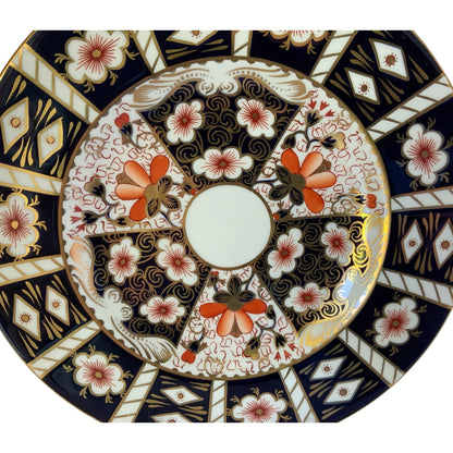 Vintage Royal Crown Derby Traditional Imari Bone China Dinner Plate Pattern 2451 Made in England 1921-1964