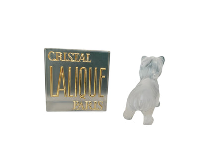 Lalique Yorkshire Terrier Standing Dog Figurine