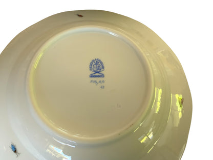 Herend Rothschild Bird Complete Set of 12 8" Soup Plate Porcelain 504/RO Made in Hungary