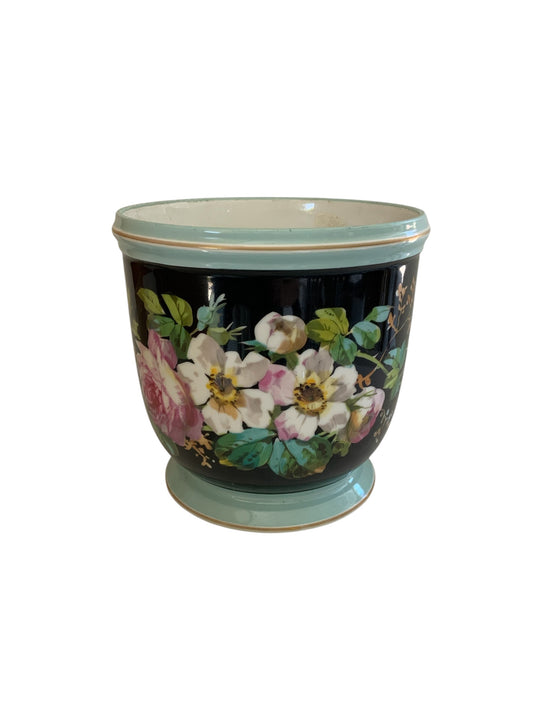 Antique Old Paris Porcelain Jardinière Cachepot France  19th Century