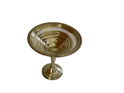 Vintage Empire Silver Company Sterling Silver Weighted Footed Compote #203 Made in USA 1950s-1960s