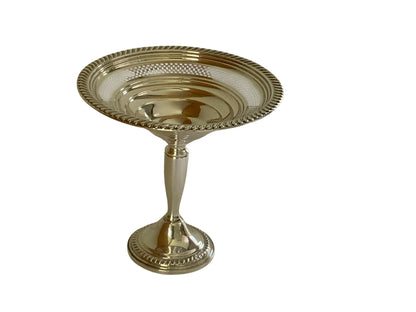Vintage Empire Silver Company Sterling Silver Weighted Footed Compote #203 Made in USA 1950s-1960s