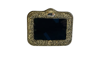 Vintage William Comyns & Sons Ltd. Sterling Silver Picture Frame Glass Velvet Made in England 1973