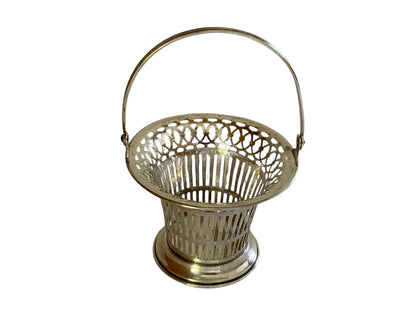 Antique E.H. Hufnagel, Inc. Sterling Silver Pierced Reticulated Basket 945 Made in USA c1900-1924