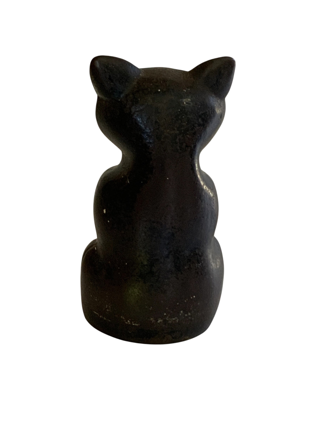 Antique Hubley or Albany Cast Iron 7" Sitting Cat Doorstop Made in USA 1920s-1930s