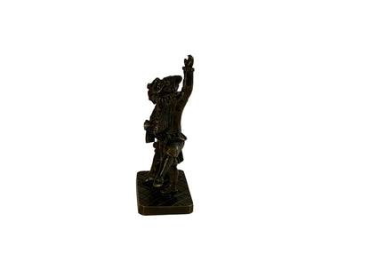 Antique Pierre Granet (1843-1910) Commedia dell'arte Clowns Bronze Sculpture Made in France