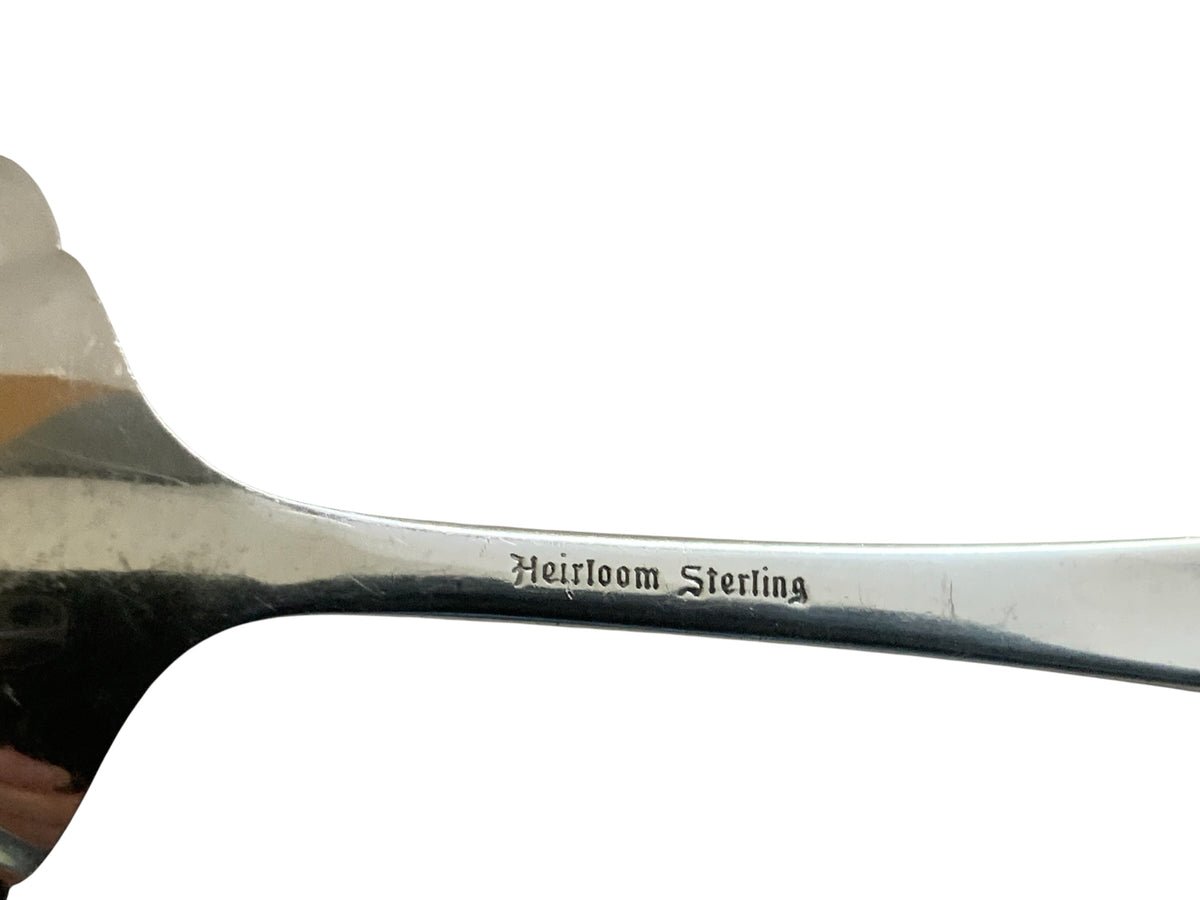 Vintage Oneida Heirloom Young Love Sterling Silver Solid Gravy Ladle USA 1958-1972