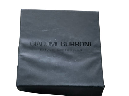NWT Giacomo Burroni Men's Sterling Silver Ring Twist Style Made in Italy c2015