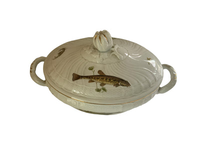 Richard Ginori Quenelle Large Scalloped Tureen & Lid Made in Italy 1991-2015