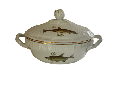 Richard Ginori Quenelle Large Scalloped Tureen & Lid Made in Italy 1991-2015