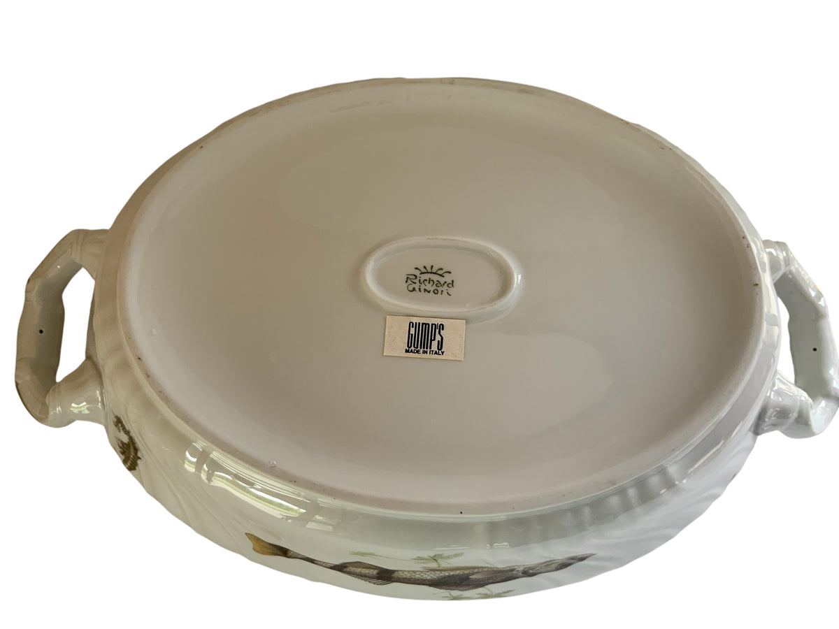 Richard Ginori Quenelle Large Scalloped Tureen & Lid Made in Italy 1991-2015