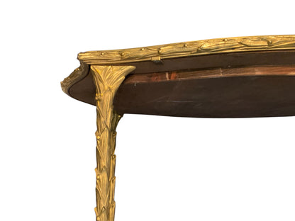 Vintage MCM Maison Bagues French Bronze Gilded Coffee Table Made in France in 1950s-1970s