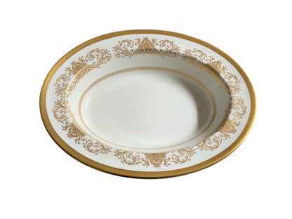Aynsley Imperial Gold Fine Bone China Estate Collection 130 pc for 12 Teapot Coffee Pot Platters Staffordshire, England 1970s-1980s