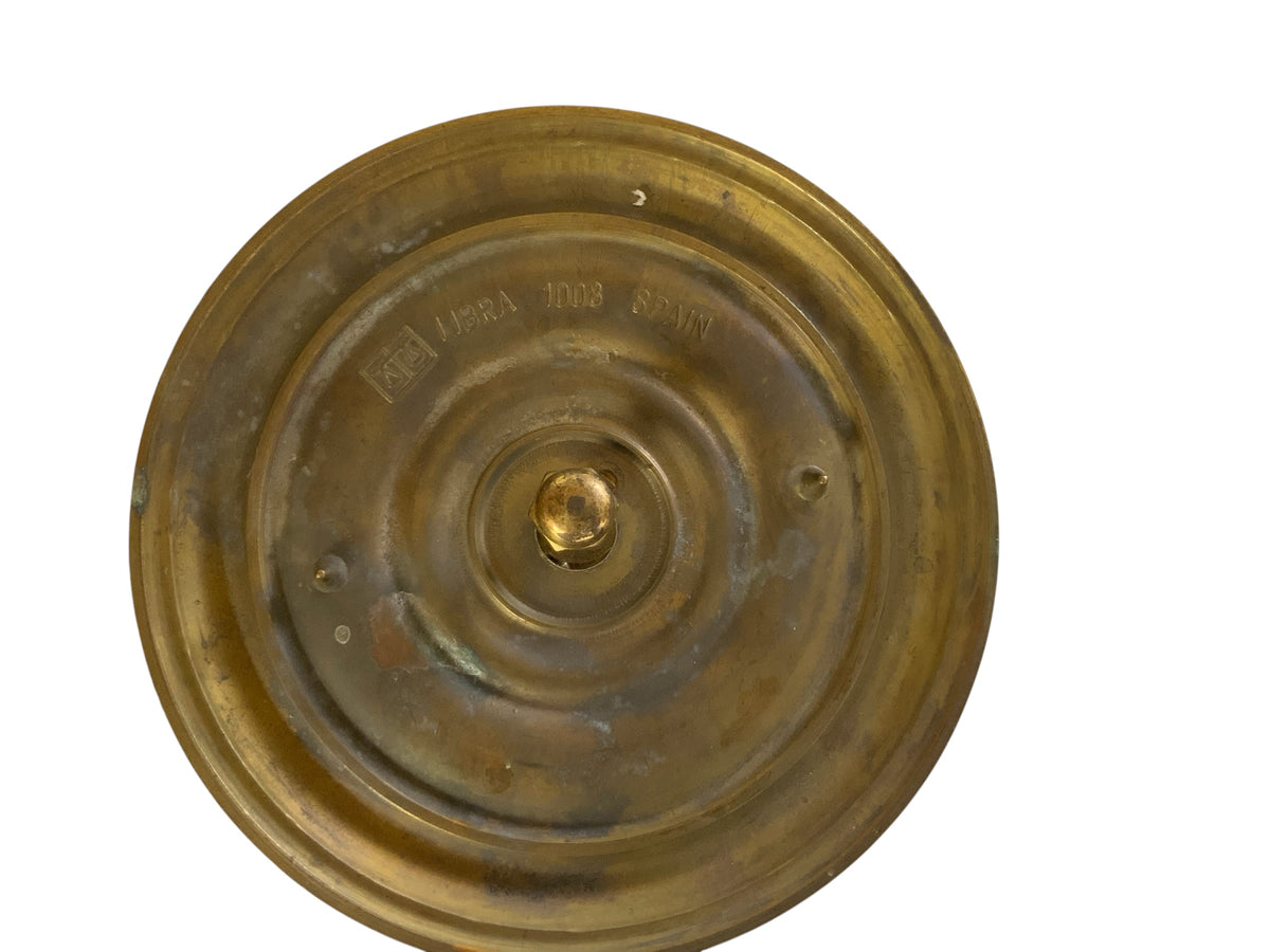 Set of 4 Vintage Libra 1008 Spain Solid Brass Center Door Fixed Knobs - Louis XVI Style Spain 1970s-1980s